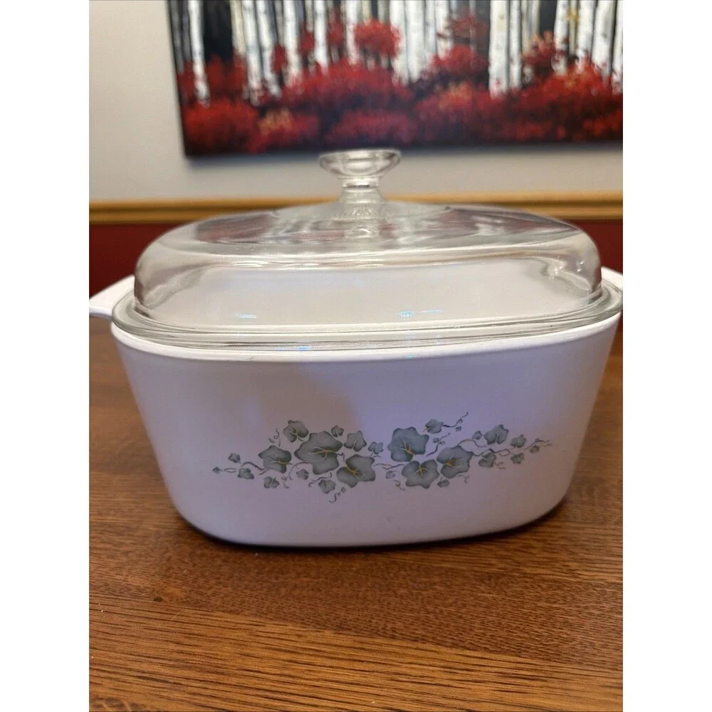Vintage Corning Ware Callaway Green Ivy A-1.5-B Casserole Dish WITH Lid A7C